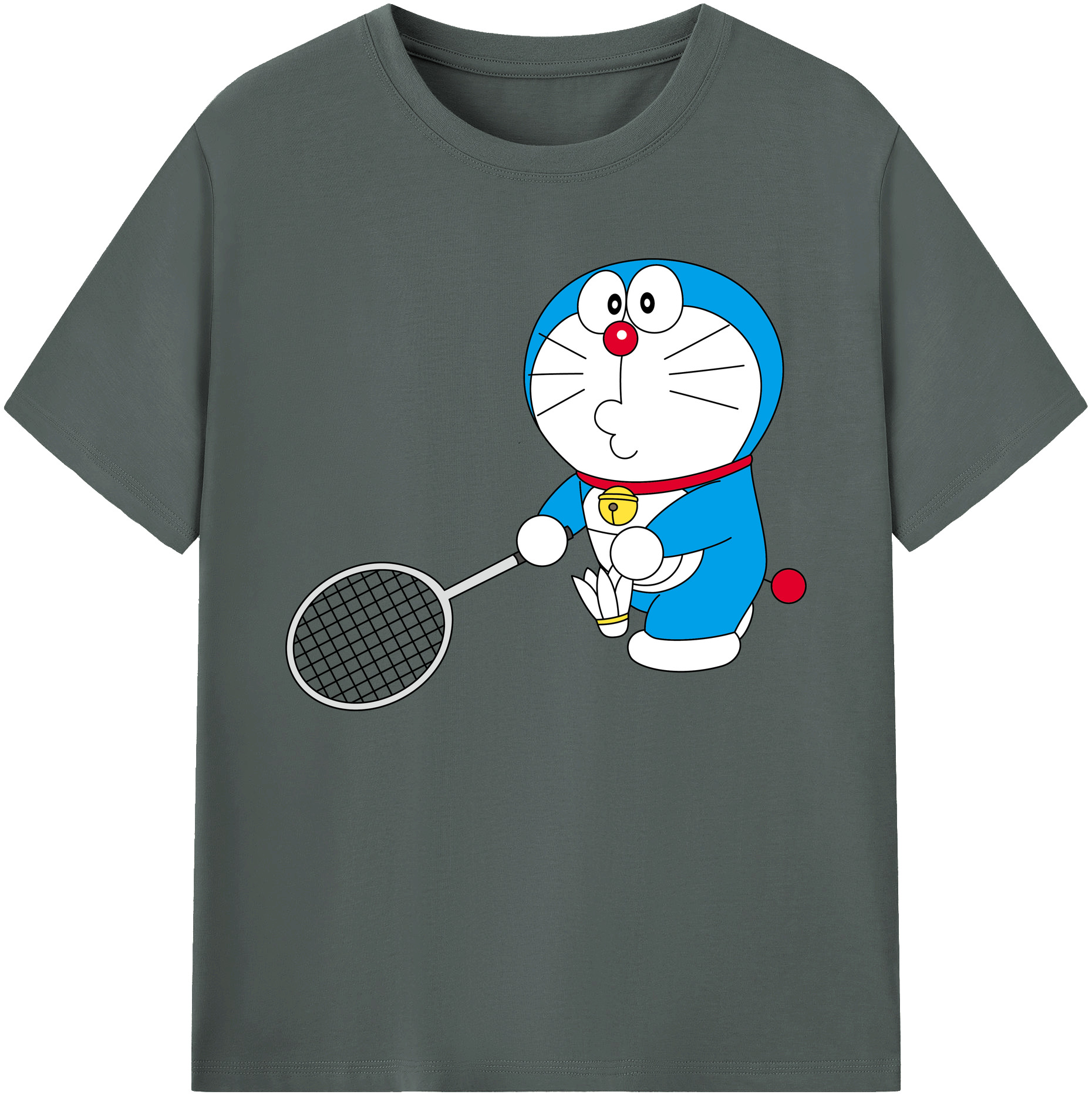 （画像用） ドラえもん Doraemon 綿100％ メンズ半袖Tシャツ｜肌触りやわらか＆通気性